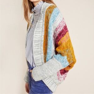 NWT Anthropologie Multicolor Dolman Sleeve Sweater - XSP